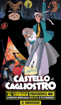 LUPIN III: Il Castello di Cagliostro di Hayao Miyazaki | Solo lunedì 4 e martedì 5 Marzo